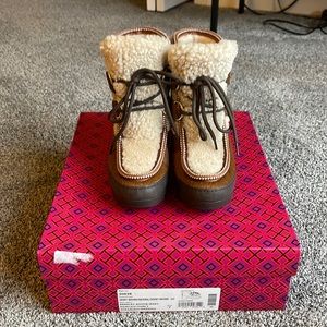 Tory Burch shearling Berkeley bootie
